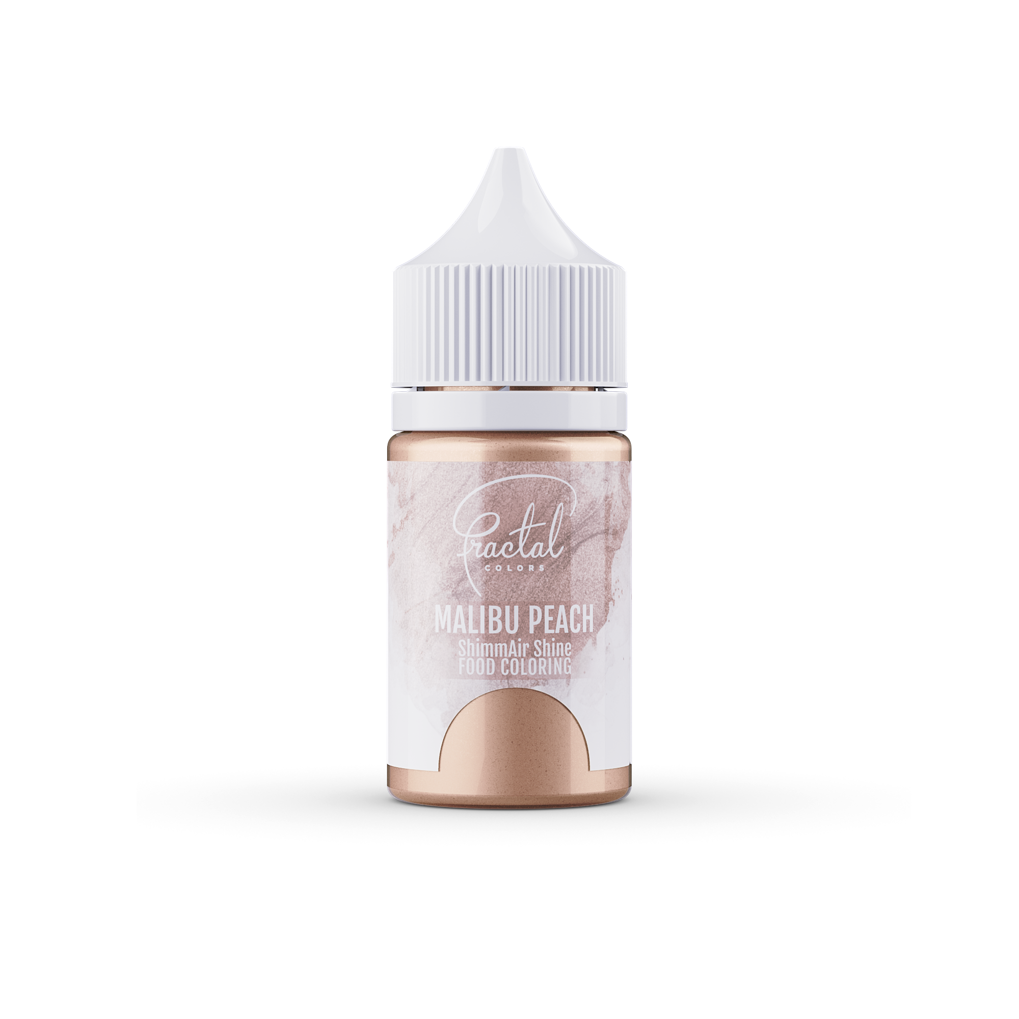 FRACTAL ShimmAir Malibu Peach (E171-es) selyemfényű folyékony ételfesték