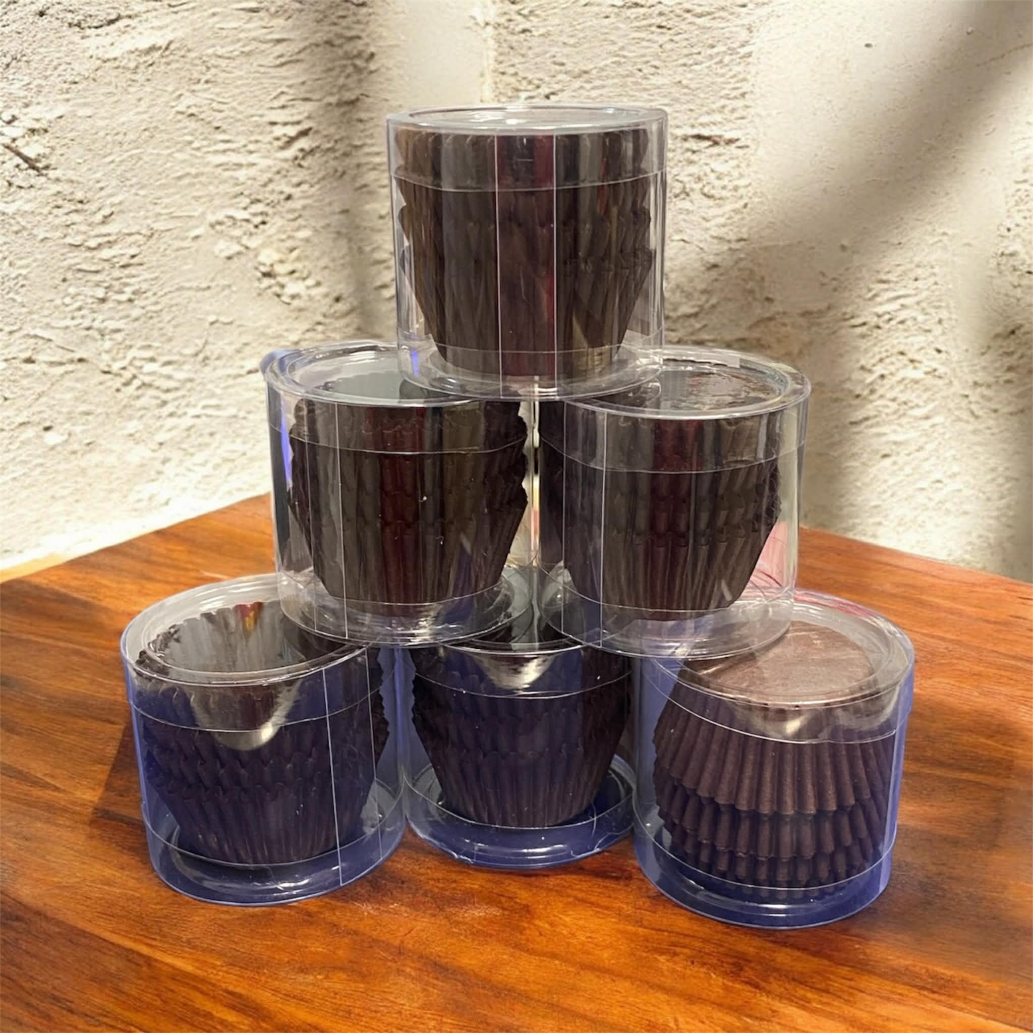 Mini Muffin barna papír kapszli 100db-os