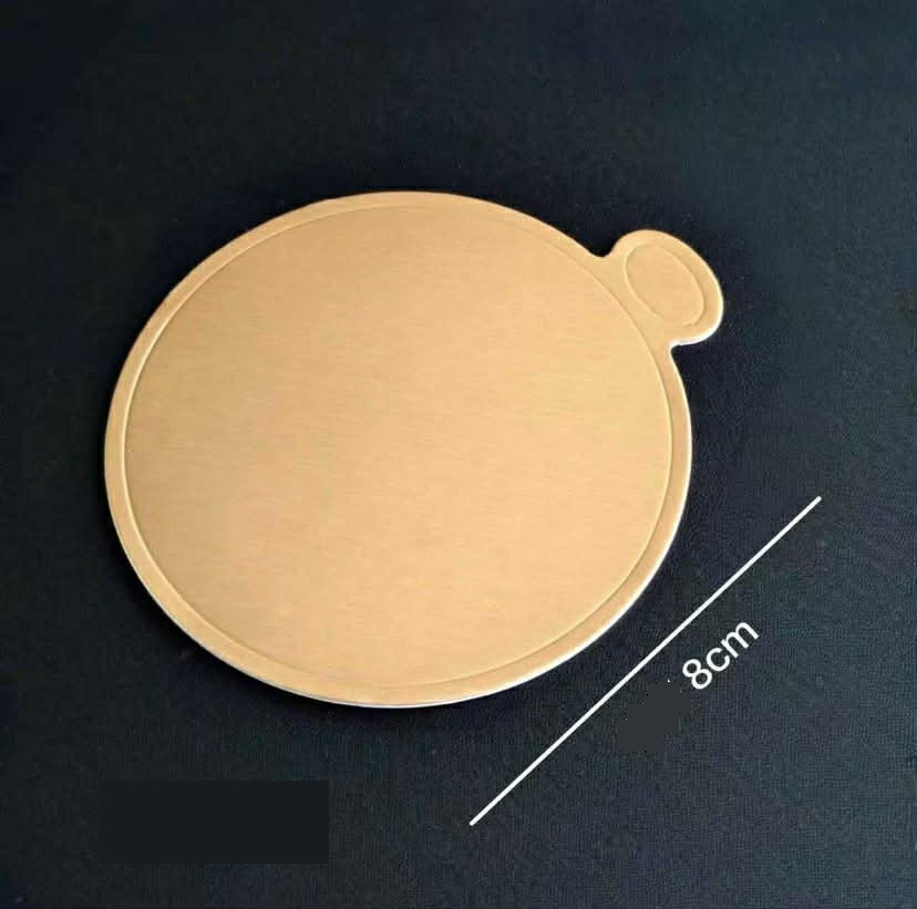 Mono desszertes alátét, 8cm 1mm arany-fehér