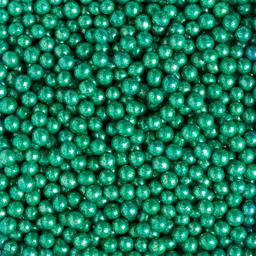 5mm Zöld Metálszínű 50g Cukorgyöngy