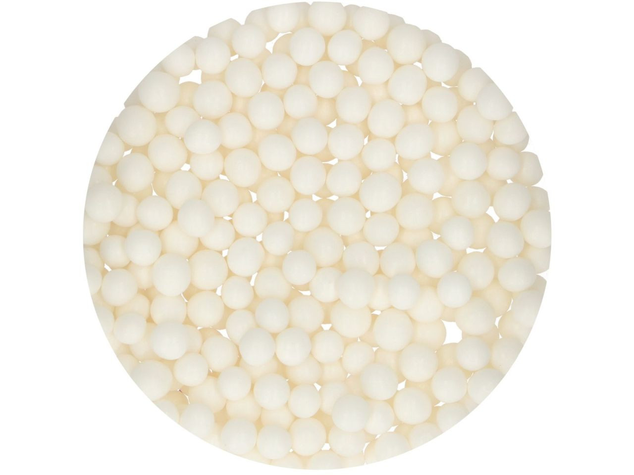 FunCakes 6mm Fehér gyöngyök 60g