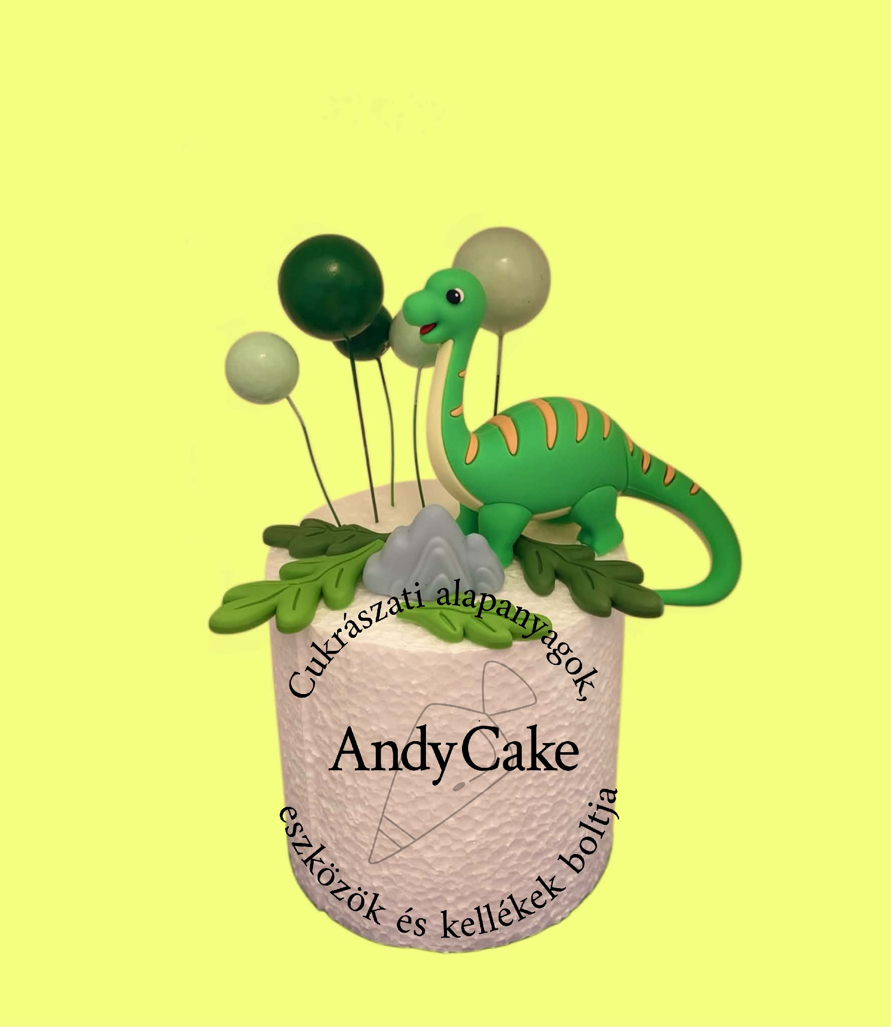 Dinoszaurusz Tortadekoráció szett Brontosaurus