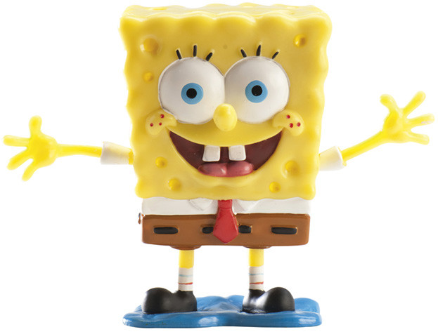 SpongyaBob tortadísz figura, 7,5 cm – Dekora