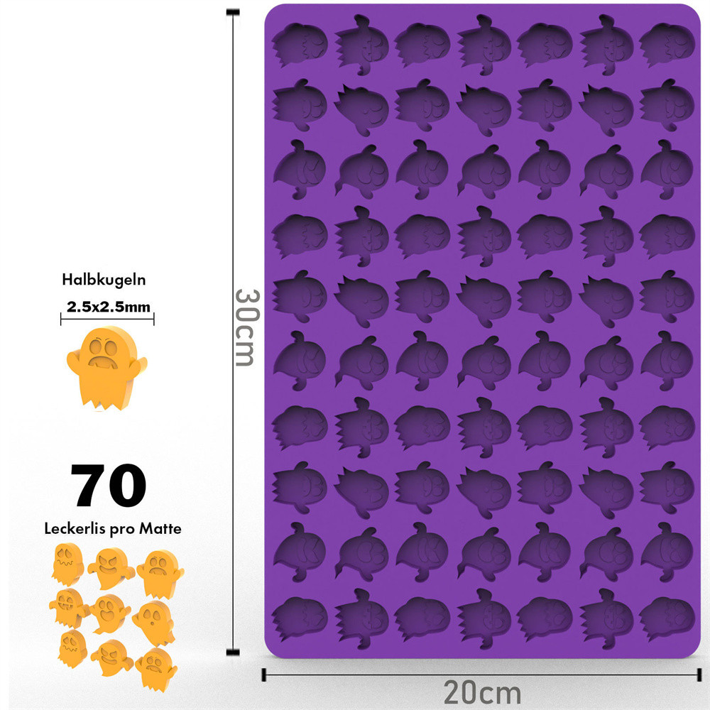 Szilikon lap 70 mini bagolyhoz, 30 × 20 cm