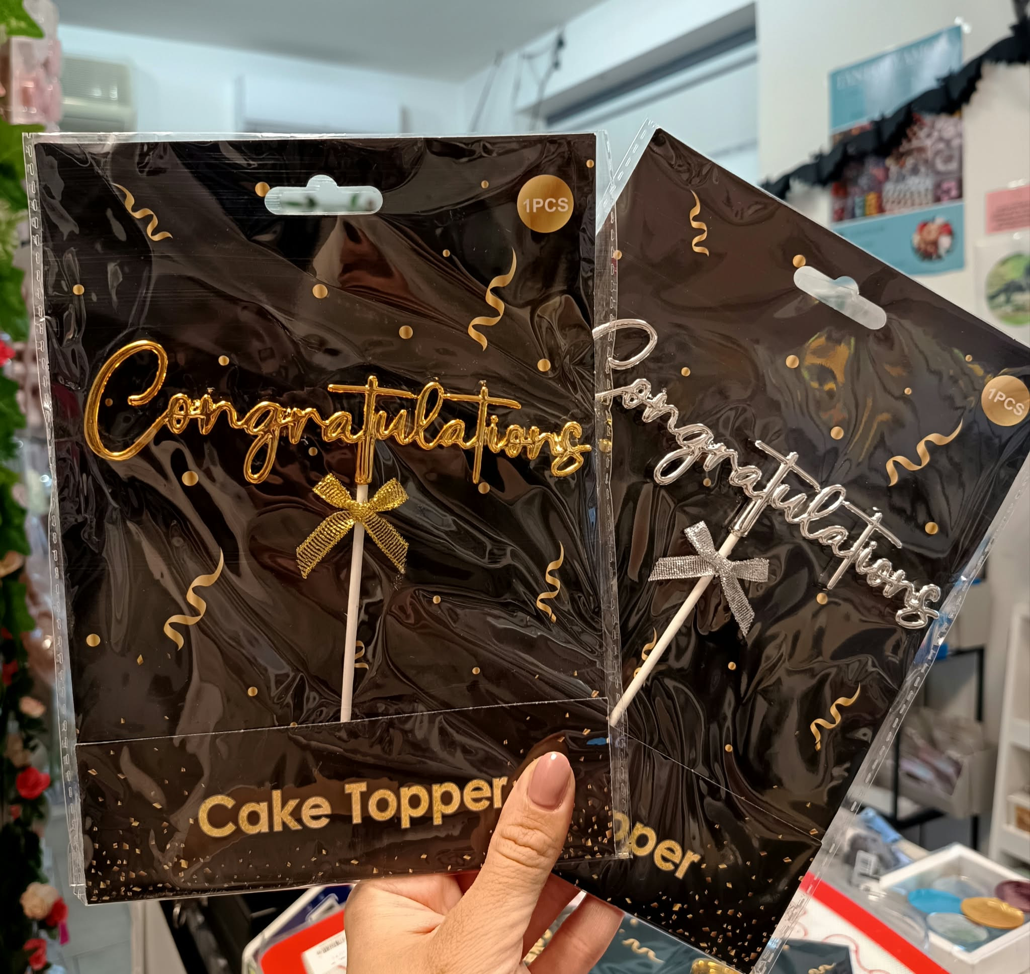 Congratulation Akril tábla arany és ezüst színben