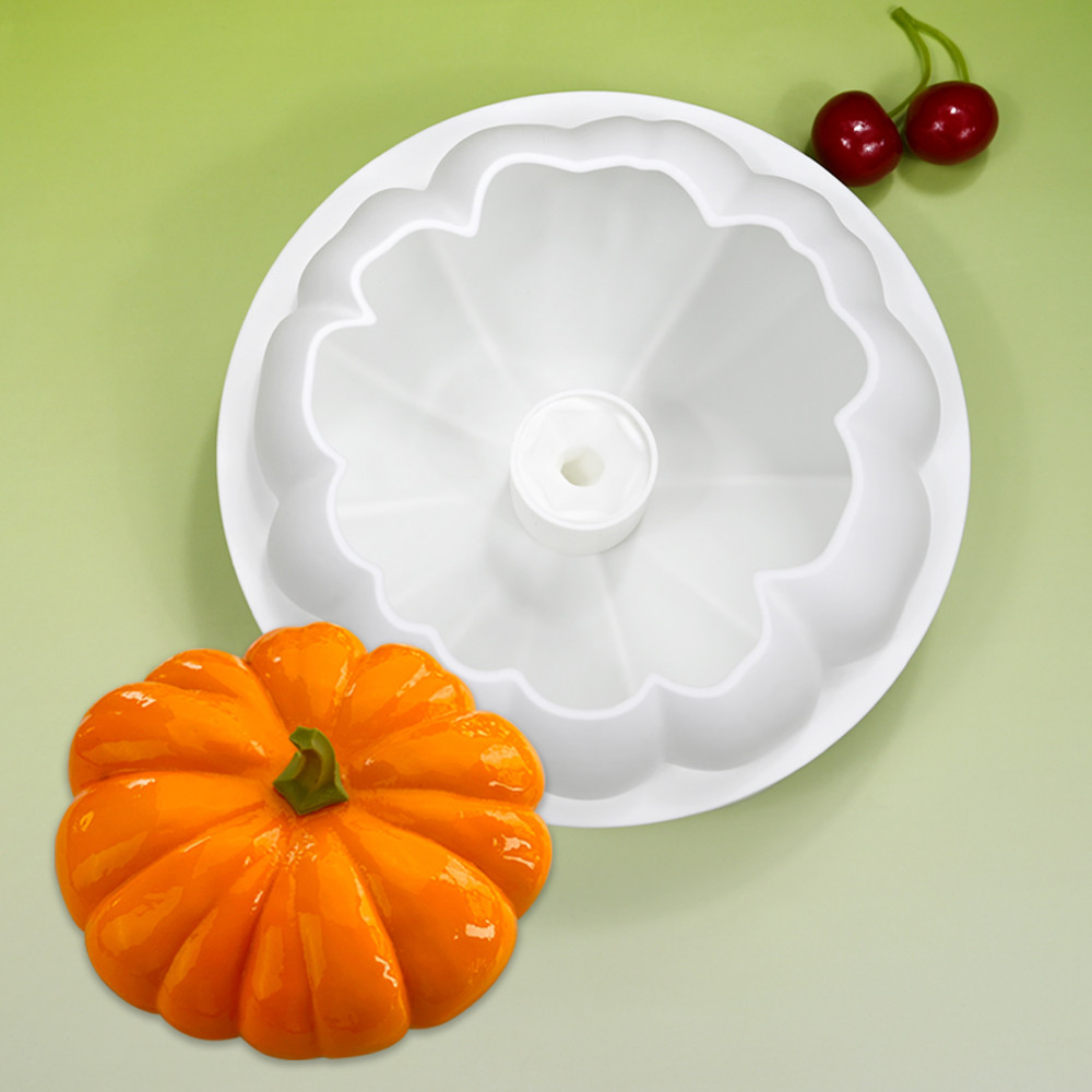 3D szilikon tortaforma – sütőtök, szárformával (2 részes szett)