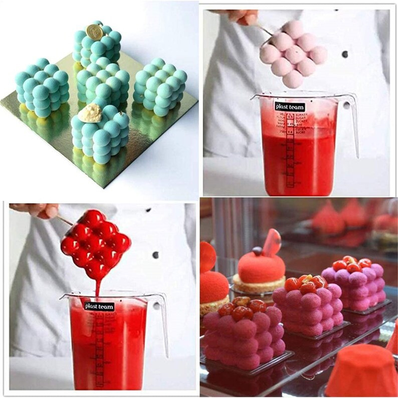 Szilikon mousse buborék kocka