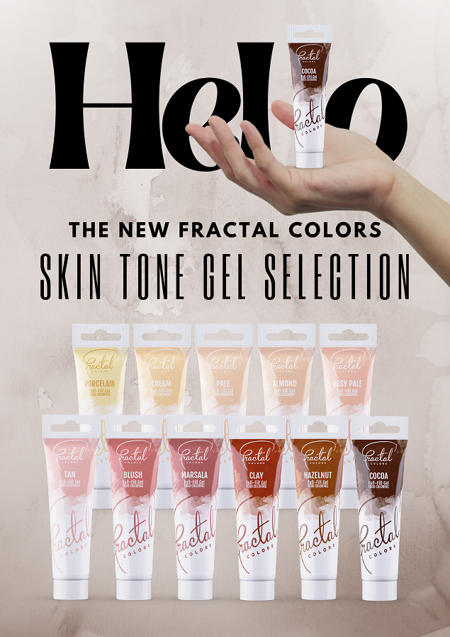 FRACTAL Full-Fill SKIN TONES gél állagú ételfesték