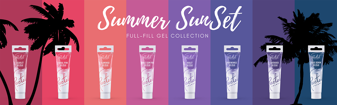 FRACTAL Full-Fill SUMMER SUNSET gél állagú ételfesték 30g