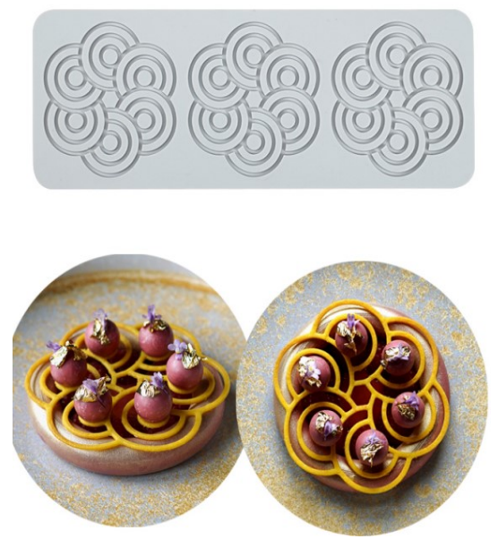 Szilikon dekor forma circles