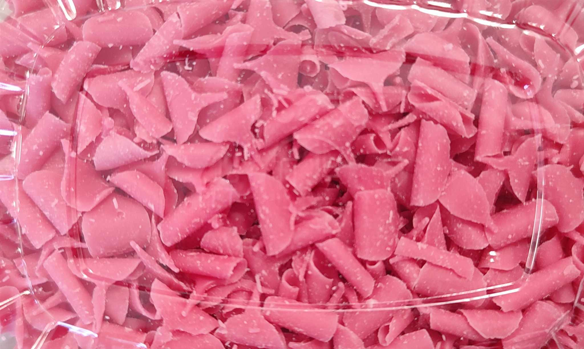 Eper ízű csokoládé forgács 100g