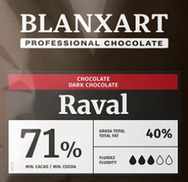 BLANXART RAVAL étcsokoládé pasztilla 500g