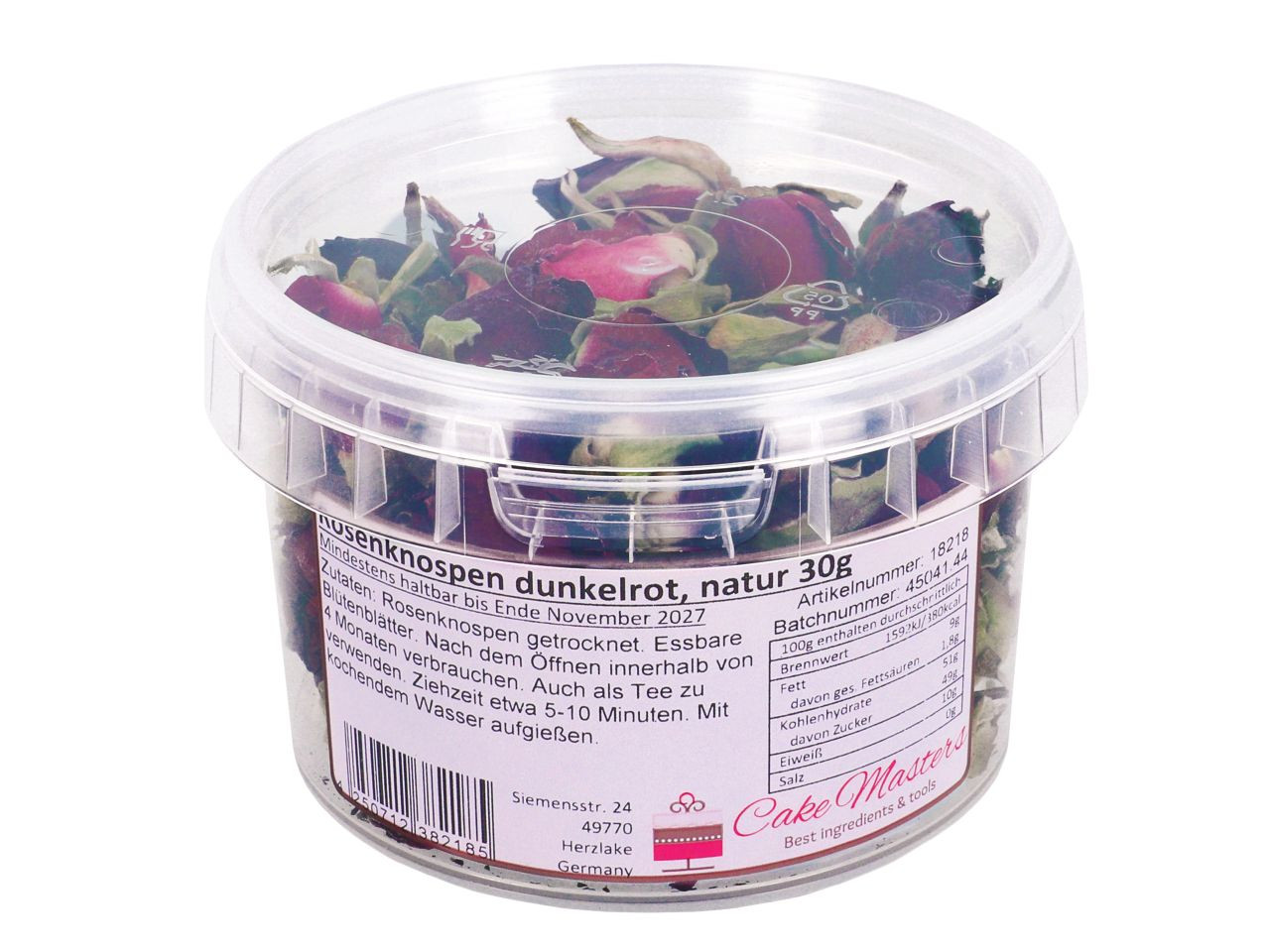 Sötétvörös rózsabimbók 30g