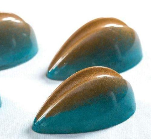 Ovális metszett Polikarbonát Bonbon forma