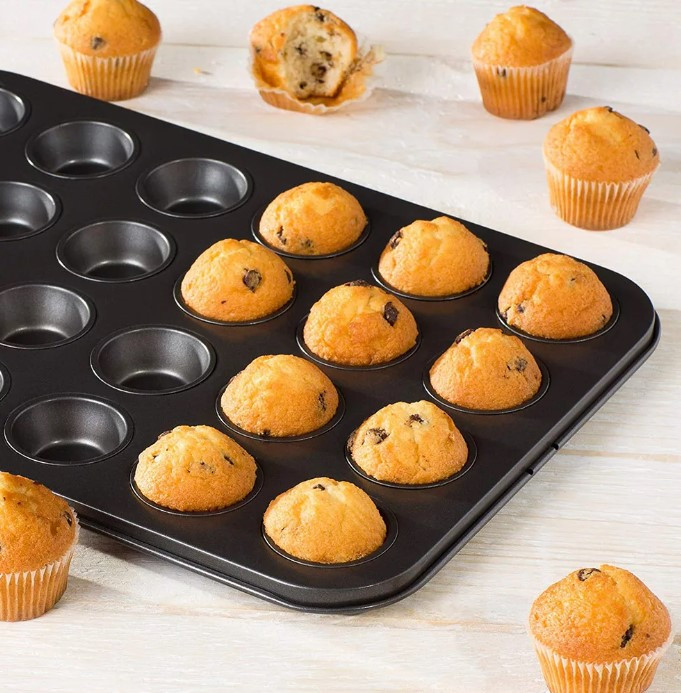Mini muffin tapadásmentes bevonatú sütőforma - 24 részes