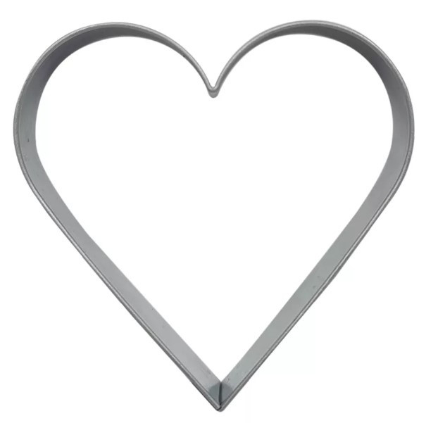 Szív (kicsi) alakú fém kiszúró Valentin