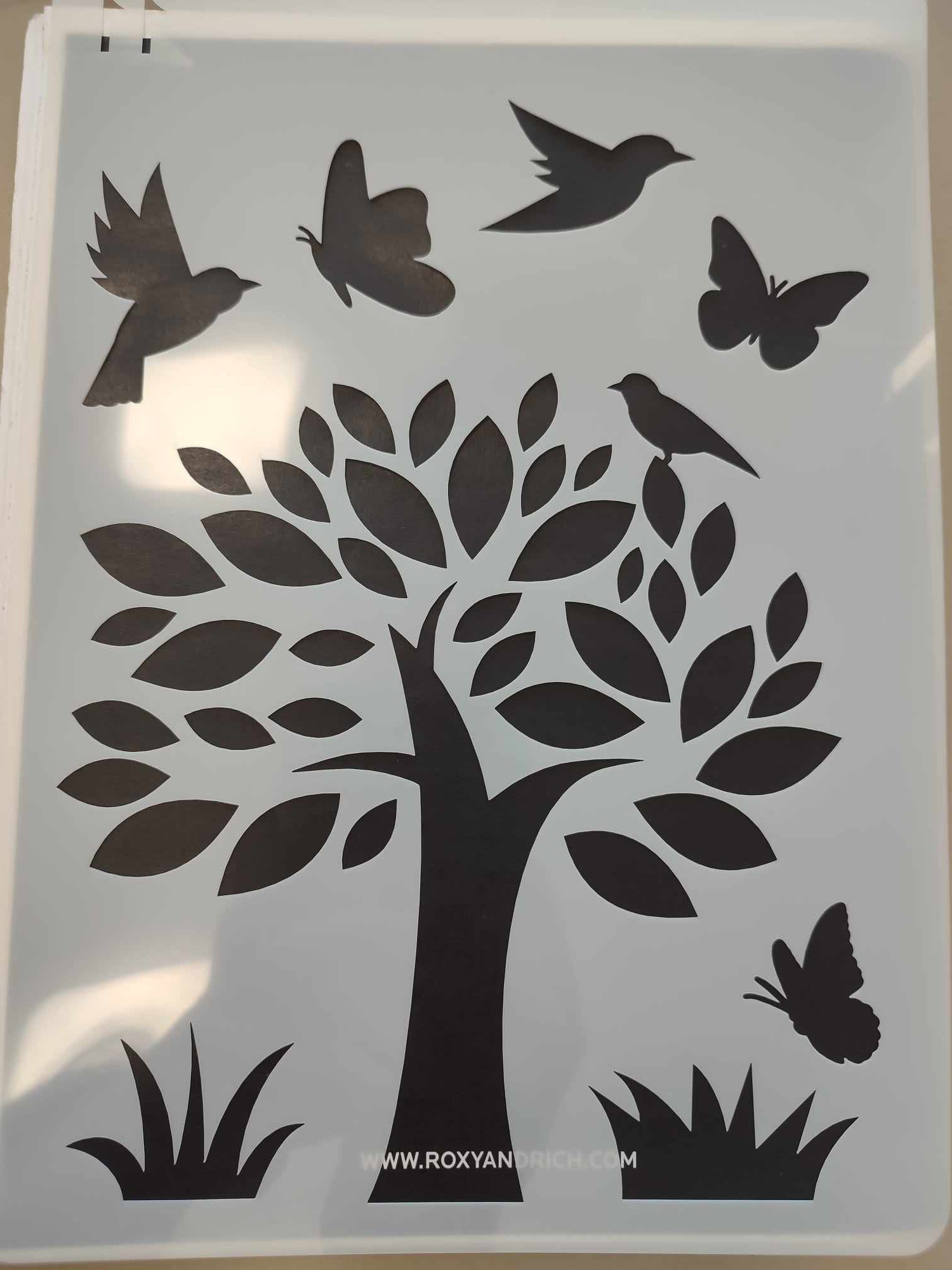 Tavaszi nagy stencil 21*30.7cm