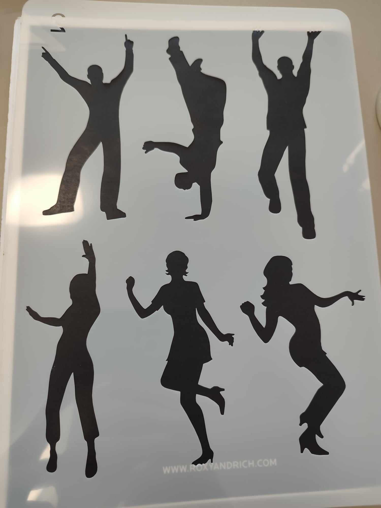 Táncos nagy stencil 21*30.7cm