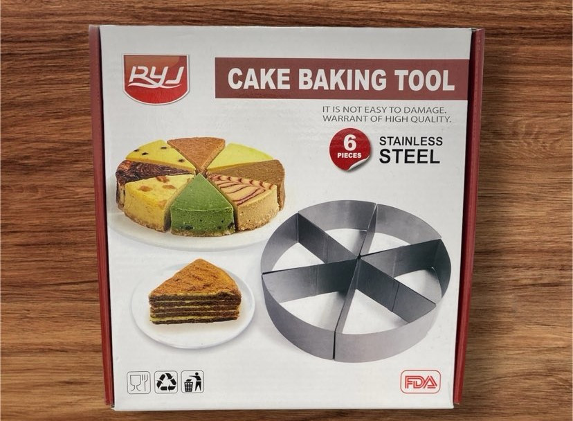 Torta szelet sütőforma szett (6db-os)