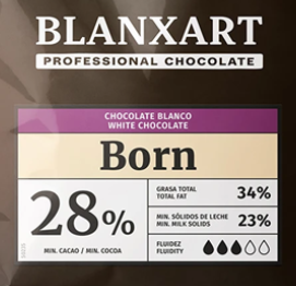 BLANXART BORN fehér csokoládé pasztilla 1000g
