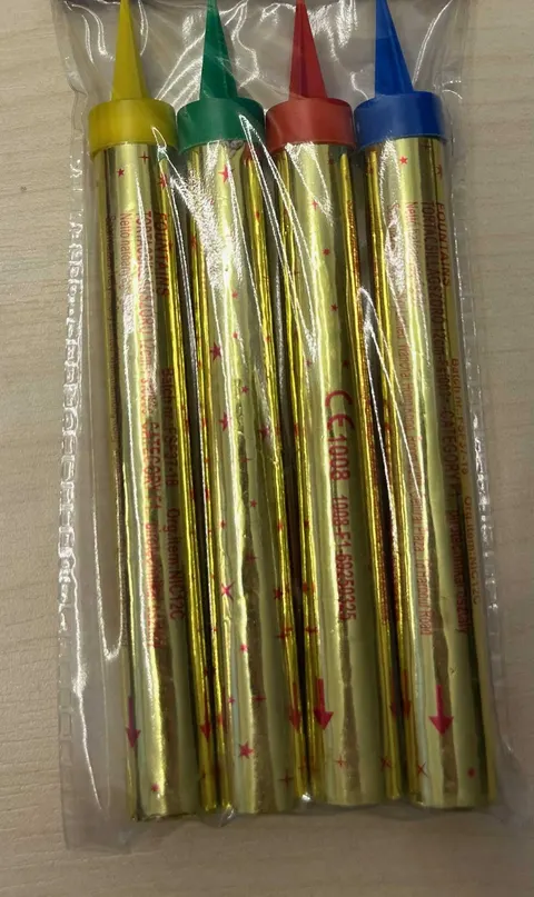Színes lángú Tűzijáték 12cm