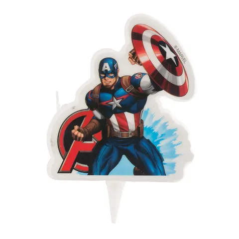 Amerika Kapitány tortagyertya, 7,5 cm – Dekora