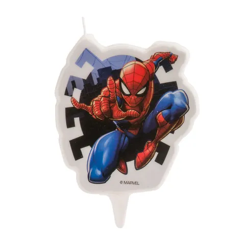 Pókember tortagyertya, 7,5 cm – Marvel