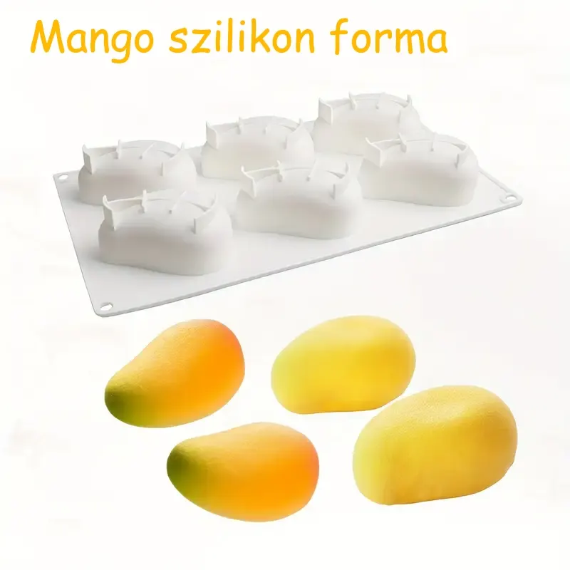 Mangó mousse szilikon forma 6db-os